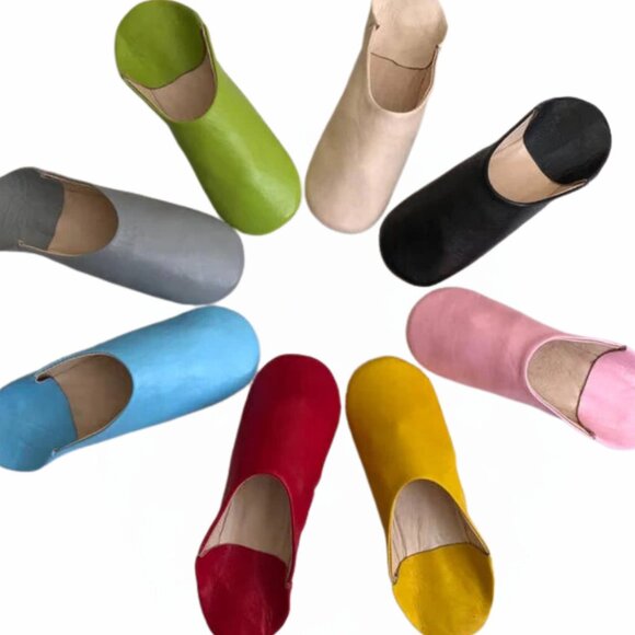 Moroccan Leather Babouche Slippers – Vibrant & Comfortable - Picture 2 of 2